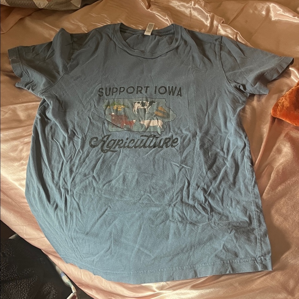 Bella Canvas Iowa Agriculture Blue Tee